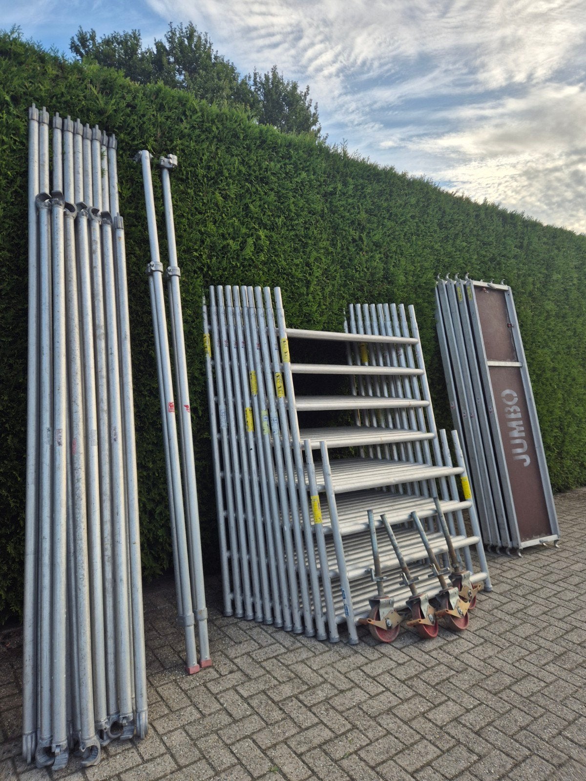 groot aluminium rolsteiger 12.20 werkhoogte little jumbo, Doe-het-zelf en Verbouw, Ophalen, Rolsteiger of Kamersteiger, 5 meter of hoger