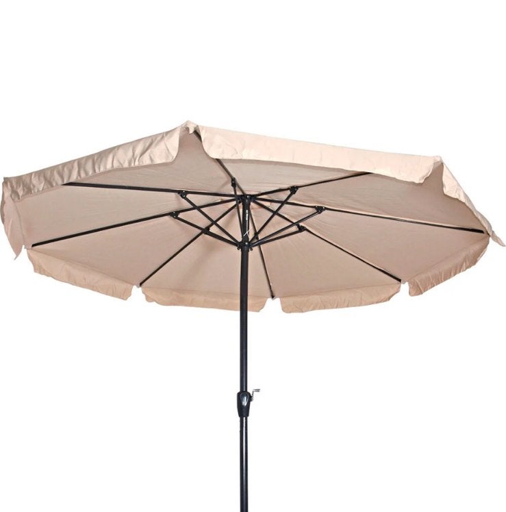 Lesli Living Parasol Ecru 3,5 meter, opdraaimolen, nieuw, Ophalen, Nieuw, 3 tot 4 meter, Stokparasol