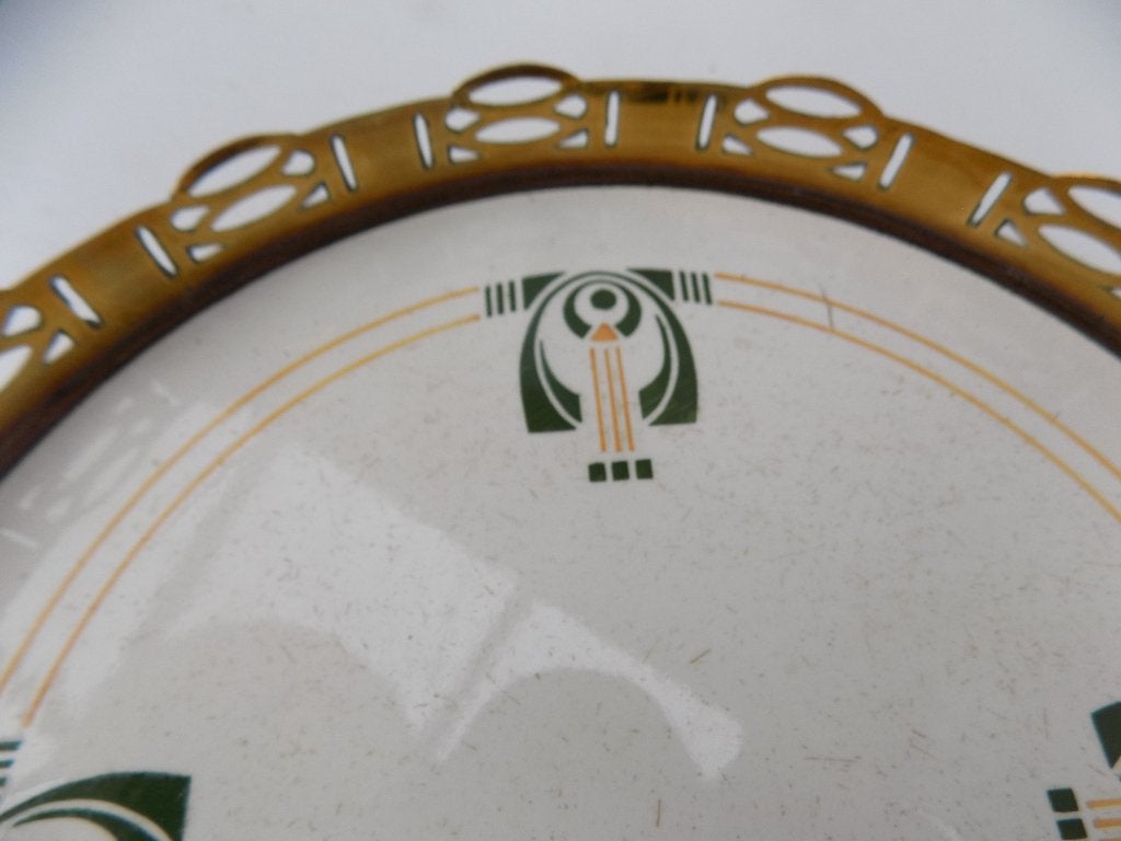 Chris van der Hoef dienblad tabaksset jugendstil, Ophalen of Verzenden, Gebruikt