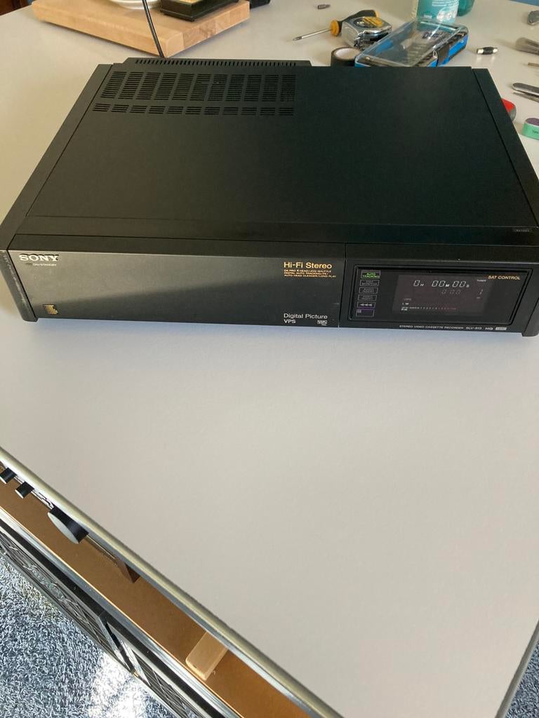 Sony SLV-815  VHS recorder, zwart, Ophalen of Verzenden, Zo goed als nieuw, VHS-speler of -recorder
