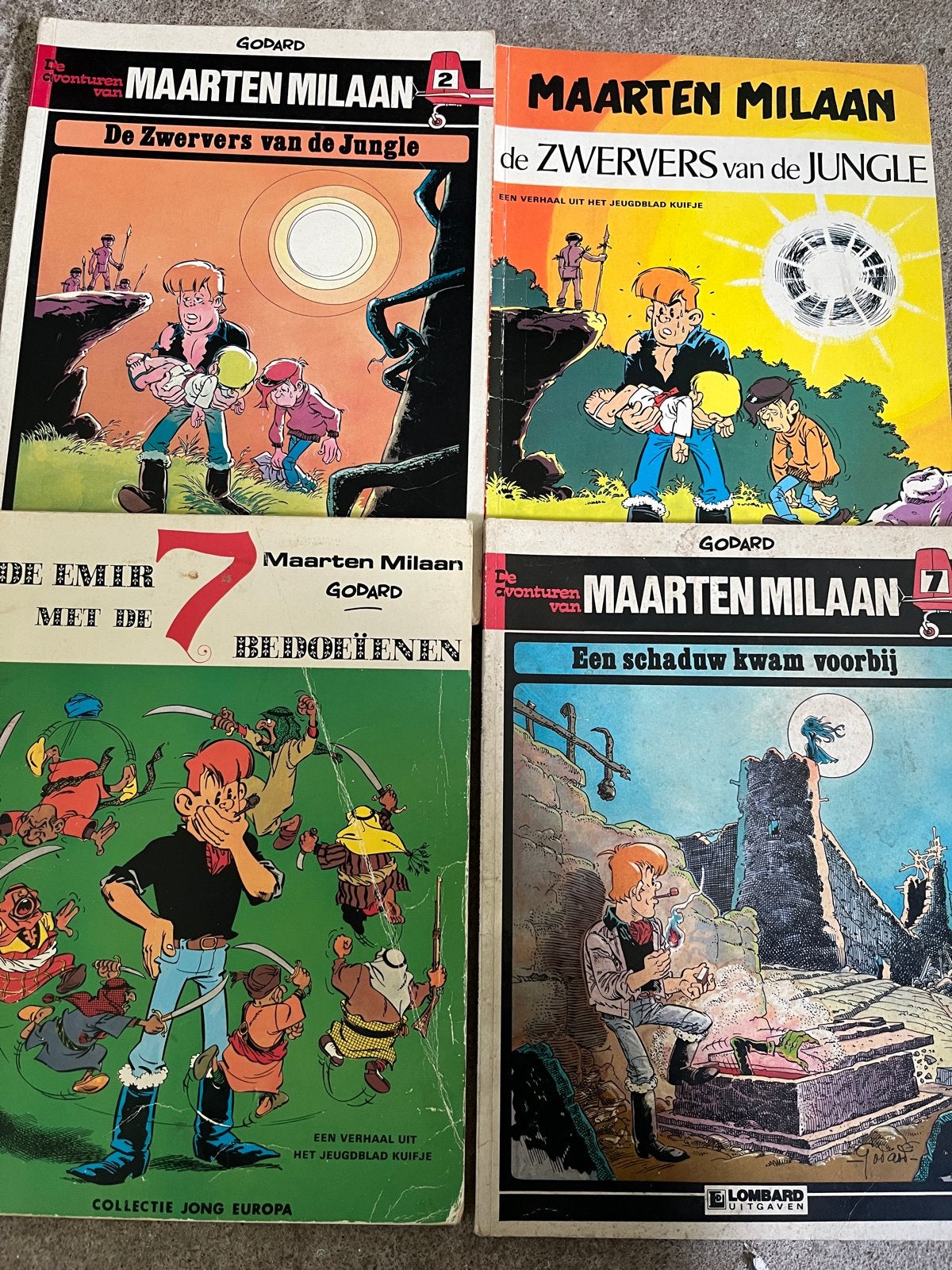 Maarten Milaan stripboeken - 4 delen, Boeken, Stripboeken, Meerdere stripboeken, Ophalen of Verzenden, Gelezen