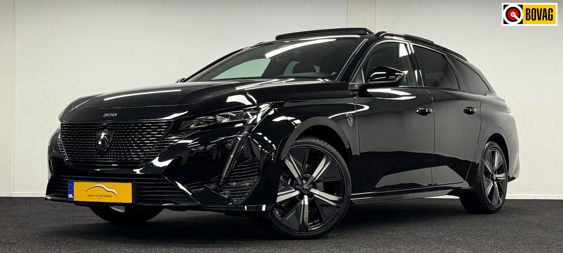 Peugeot 308 SW 1.2 PureTech GT*Panodak*Navi*Camera*Carplay*A, Auto's, Gebruikt, Zwart, 1199 cc, Zwart
