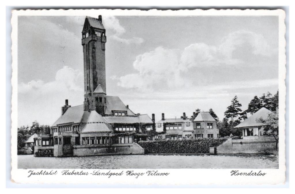 Hoenderloo, Jachtslot Hubertus - Landgoed Hooge Veluwe, Verzenden, 1920 tot 1940, Gelopen, Gelderland