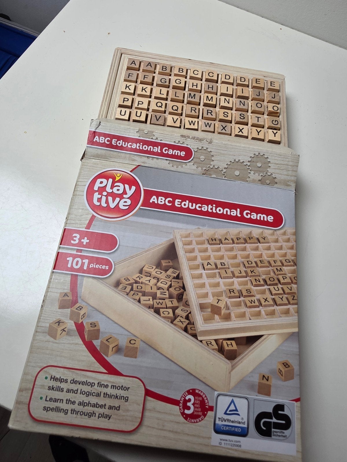 Playtive ABC Educatief Spel - Houten Letters, Ophalen of Verzenden, Zo goed als nieuw, Taal en Lezen