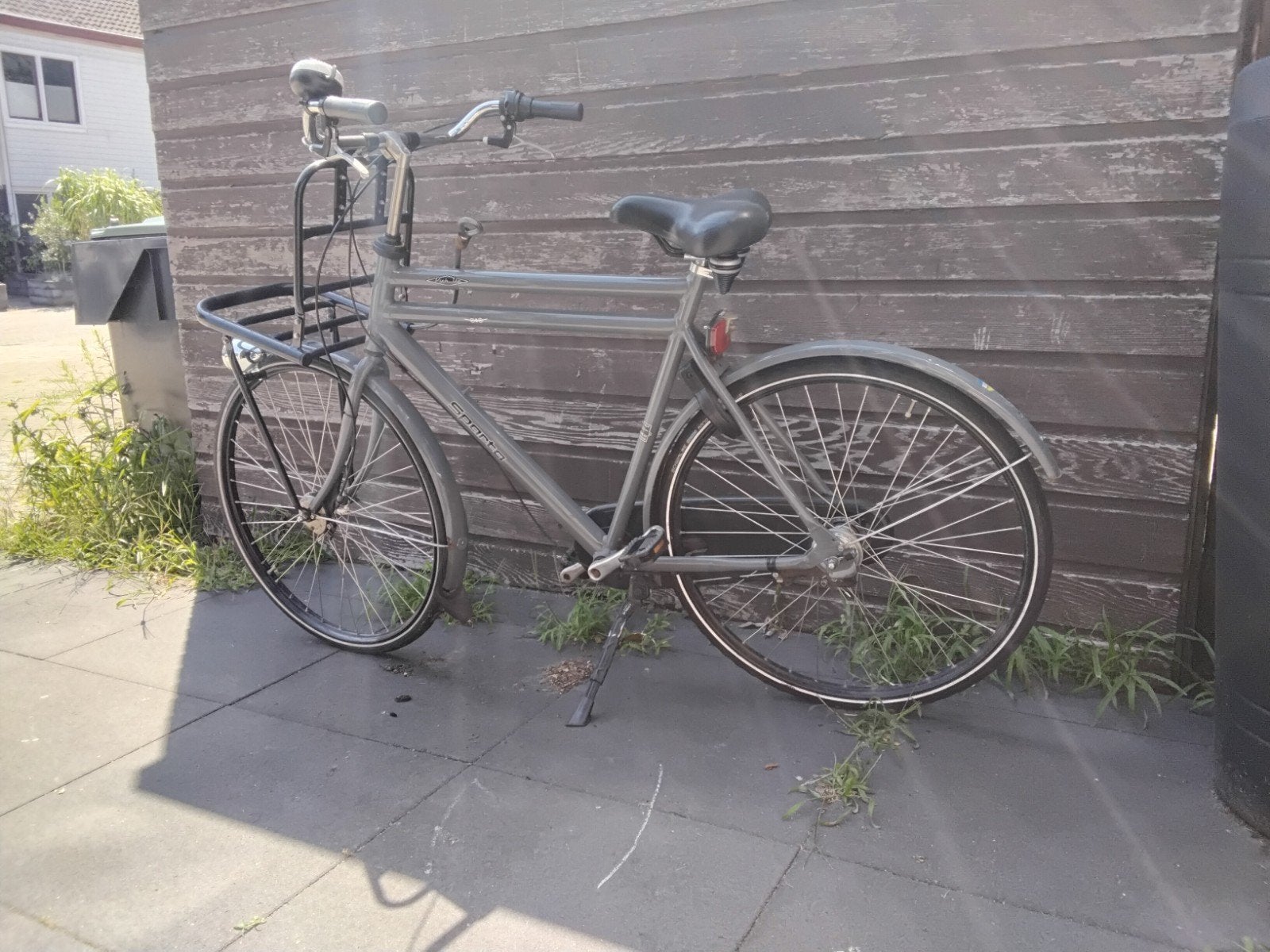 Sparta Transportfiets - Grijs, Zo goed als nieuw, Ophalen, Terugtraprem, Sparta, 53 tot 56 cm