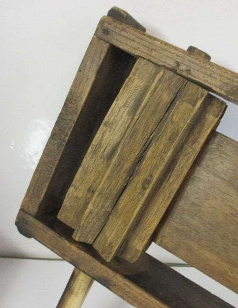 supergrote antieke houten ratel folklore, Ophalen