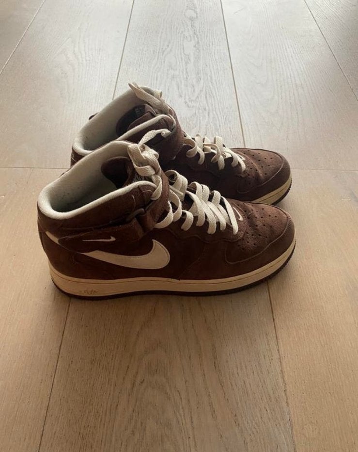 Nike air force 1 mid QS 41 nieuwstaat chocolate, Kleding | Heren, Schoenen, Bruin, Ophalen of Verzenden, Sneakers of Gympen, Zo goed als nieuw