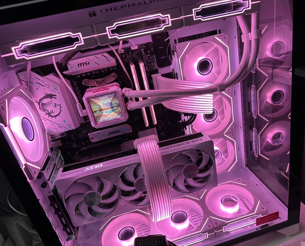 Ultra High-End Wit Game PC 5080 OC | AMD Ryzen 7 9800X3D, Ophalen, Gebruikt, Gaming, SSD