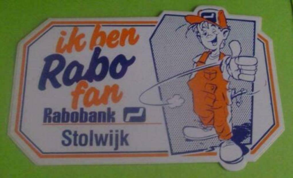 Stickers Ik ben Rabo fan Amsterdam(Rabobank), Verzamelen, Ophalen of Verzenden, Zo goed als nieuw, Overige typen
