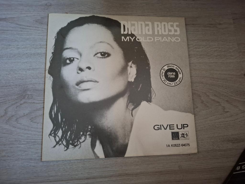 LP/Maxi Single Diana Ross – My Old Piano / Give Up. (1980), Gebruikt, Maxi-single, 1980 - 1989, Ophalen of Verzenden