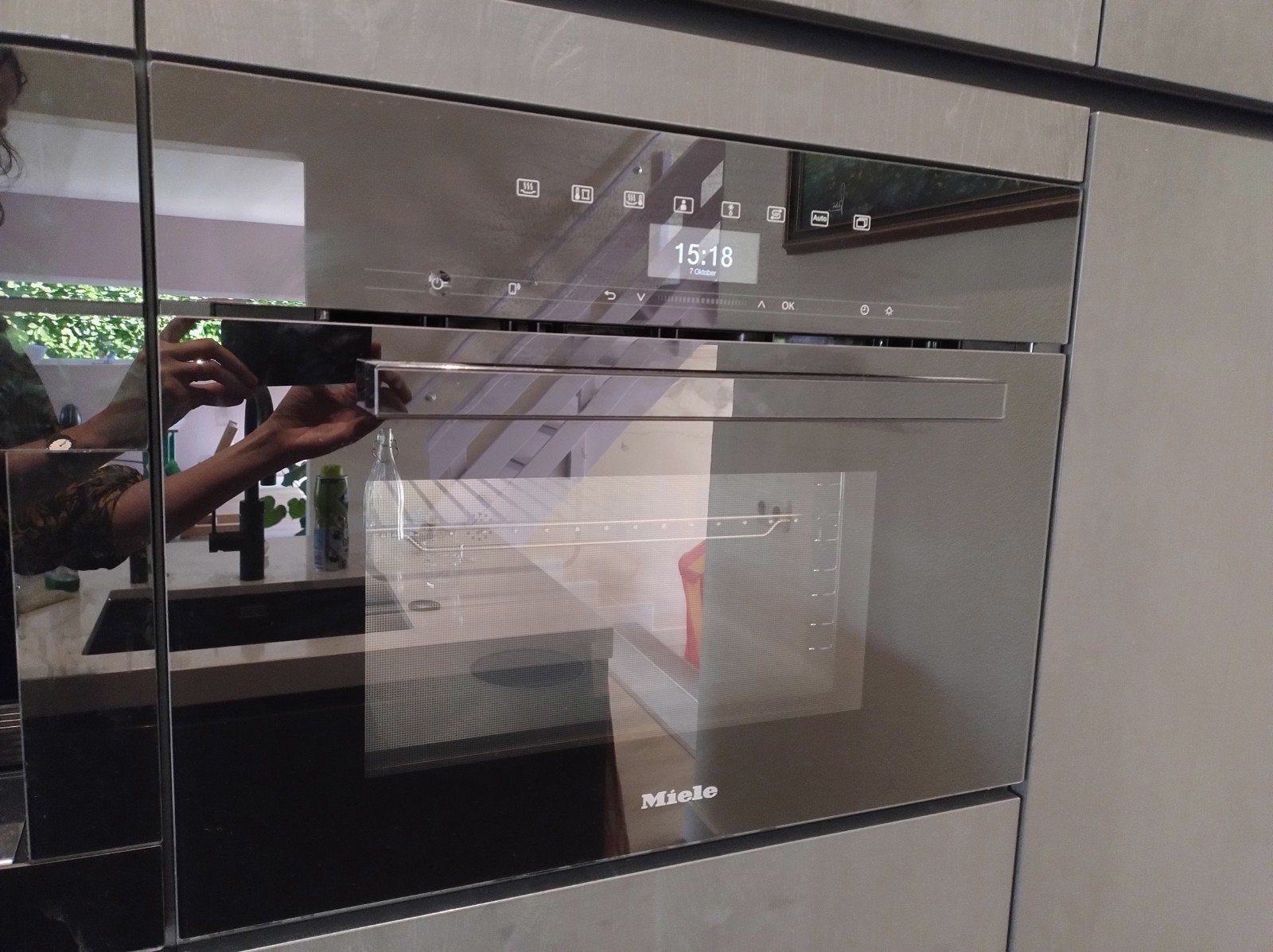 Miele DG7440 stoomoven recent gekeurd met accessoires, Witgoed en Apparatuur, Ophalen, 45 tot 50 cm, 60 cm of meer, Inbouw