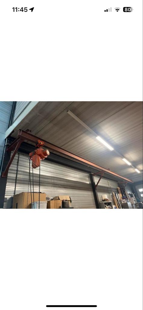 Elektrische Takel 1000kg met bovenloopkraan 380v, Doe-het-zelf en Verbouw, Lieren en Takels, Ophalen, Gebruikt, Elektrisch