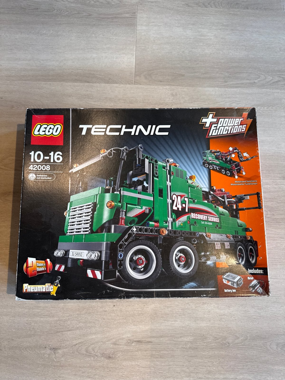 Lego Technic 42008 Sleepwagen met Power Functions, Lego, Ophalen of Verzenden, Zo goed als nieuw, Complete set