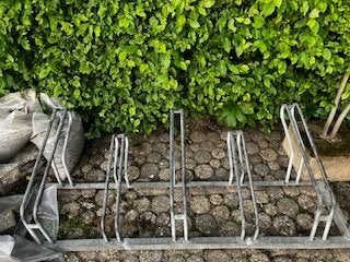Gegalvaniseerd eenzijdig fietsenrek, Fietsen en Brommers, Ophalen, Gebruikt