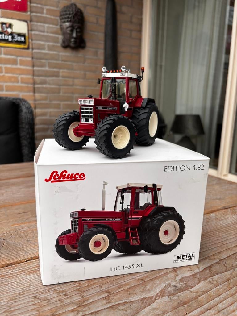 Schuco ihc 1455 xl, Ophalen, Zo goed als nieuw, Tractor of Landbouw, Schuco