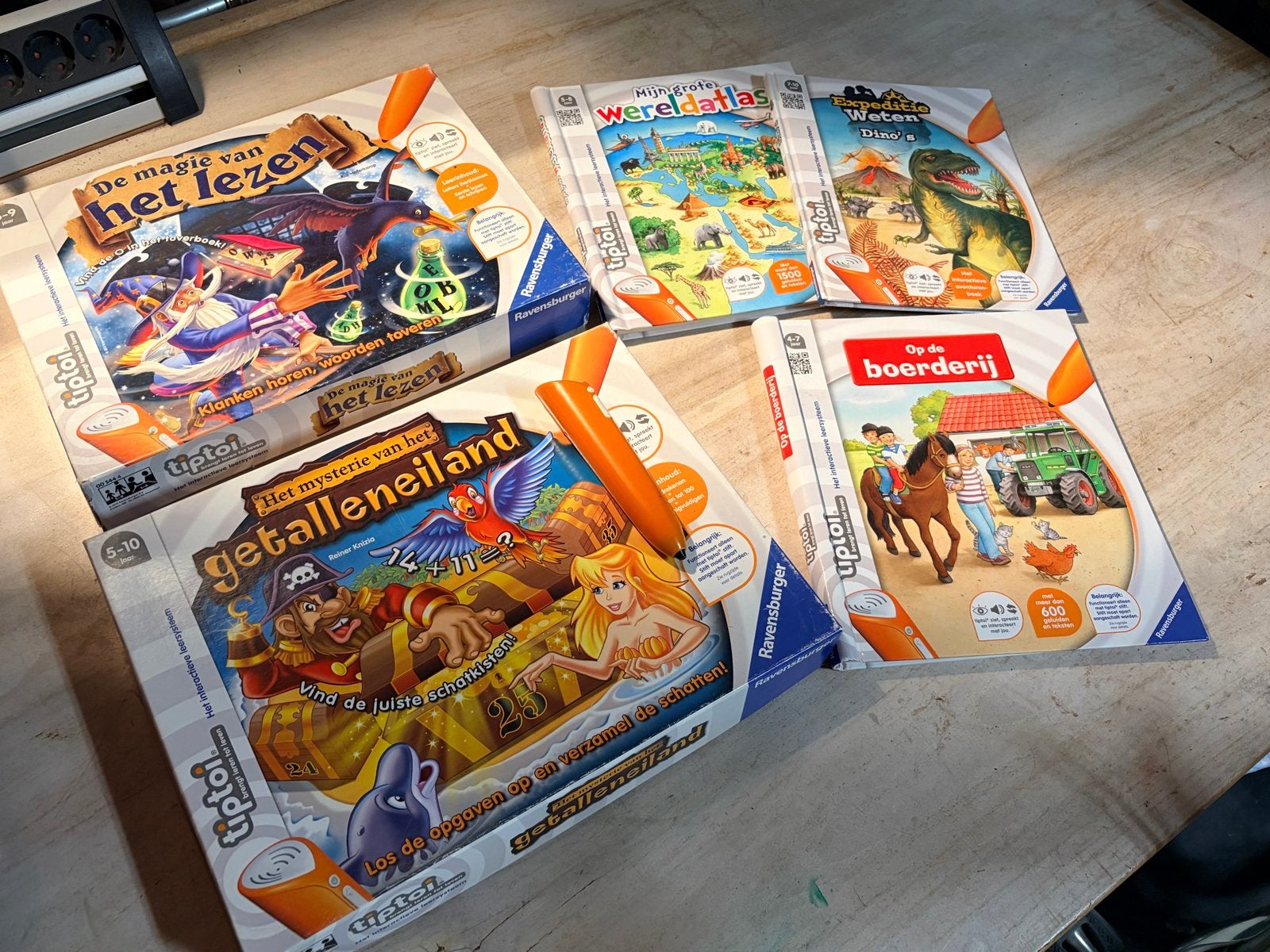 Tiptoi Ravensburger Educatieve Spellen Bundel, Kinderen en Baby's, Speelgoed | Educatief en Creatief, Ophalen of Verzenden, Gebruikt