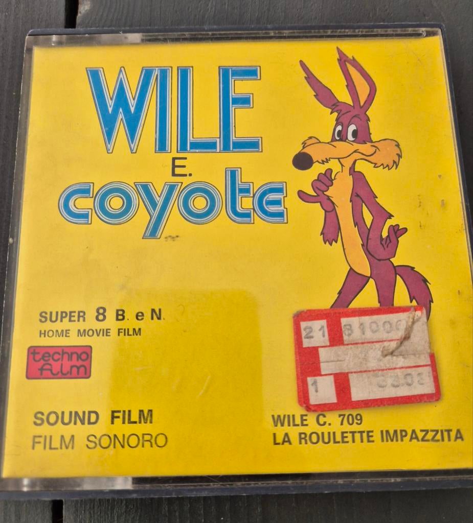 Vintage Super 8 Film - Wile E. Coyote - Techno Film (1972), Alle leeftijden, Ophalen of Verzenden