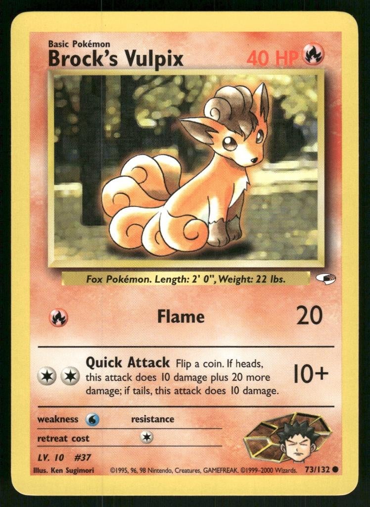 Brock's Vulpix 73/132 - Gym Heroes (NM), Verzenden, Gebruikt