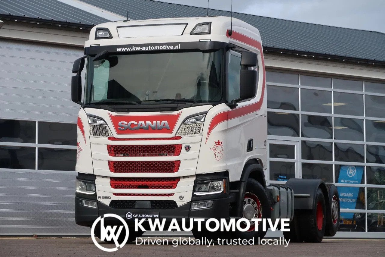 Scania R520 V8 NGS 6X2/ FULL AIR/ CHASSIS / PTO-EG661F, Automaat, Euro 6, Scania, Stoelverwarming