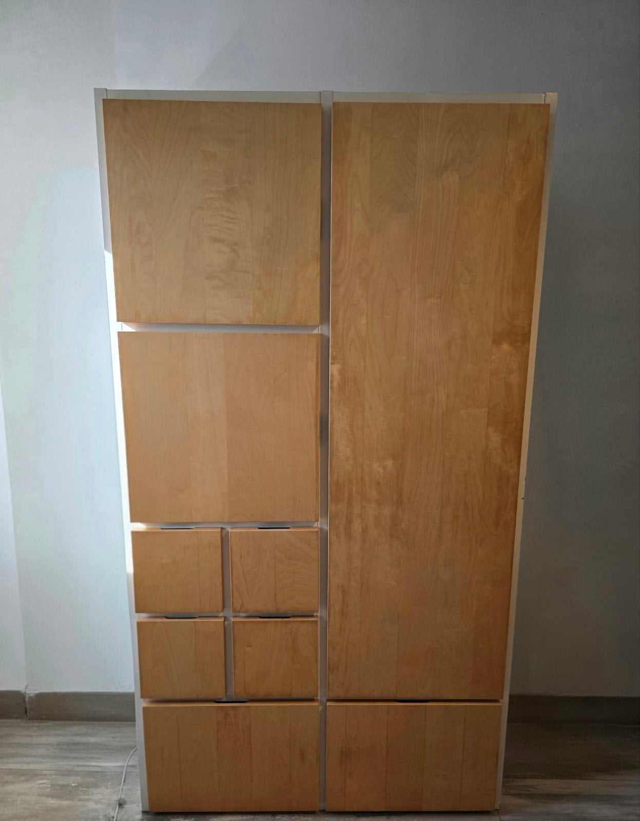 Ikea Rakke kledingkast, met lades en hangruimte, Huis en Inrichting, Ophalen, Gebruikt, 100 tot 150 cm, Met lade(s)