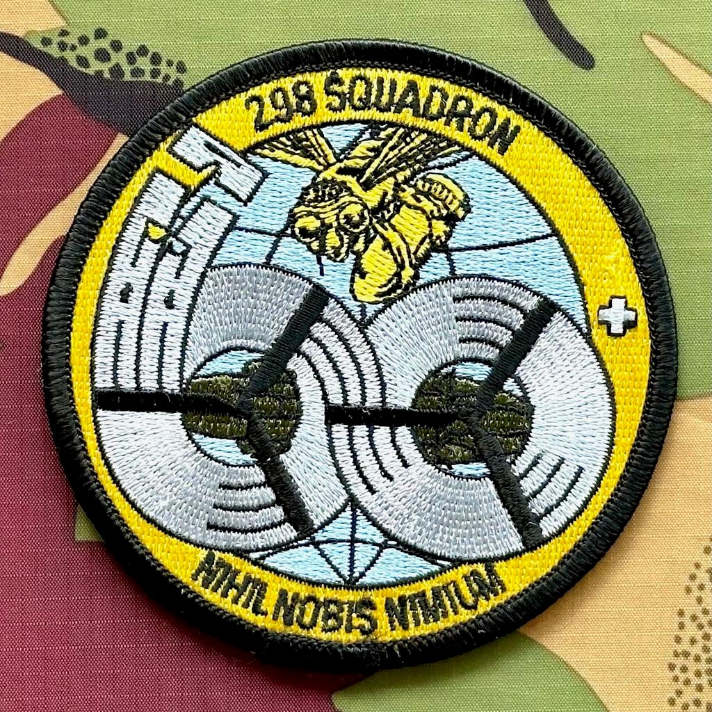 Patch RNLAF 298 SQN 60 jaar, Ophalen of Verzenden, Luchtmacht, Nederland, Embleem of Badge