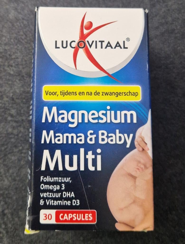 Lucovitaal Magnesium Mama & Baby Multi - 30 caps, Ophalen of Verzenden, Nieuw, Overige typen