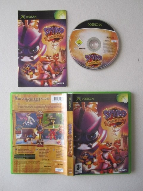 Spyro the Dragon Xbox, Spelcomputers en Games, Games | Xbox Original, 1 speler, Ophalen of Verzenden, Zo goed als nieuw, Platform