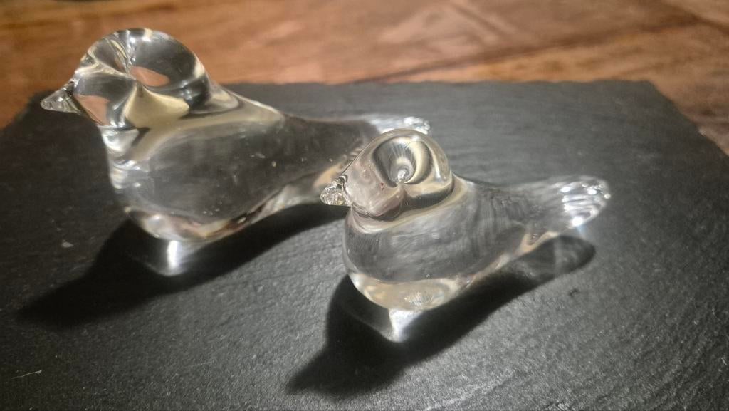 Twee glazen vogels van Pfeiffer Handmade Holland, Ophalen of Verzenden