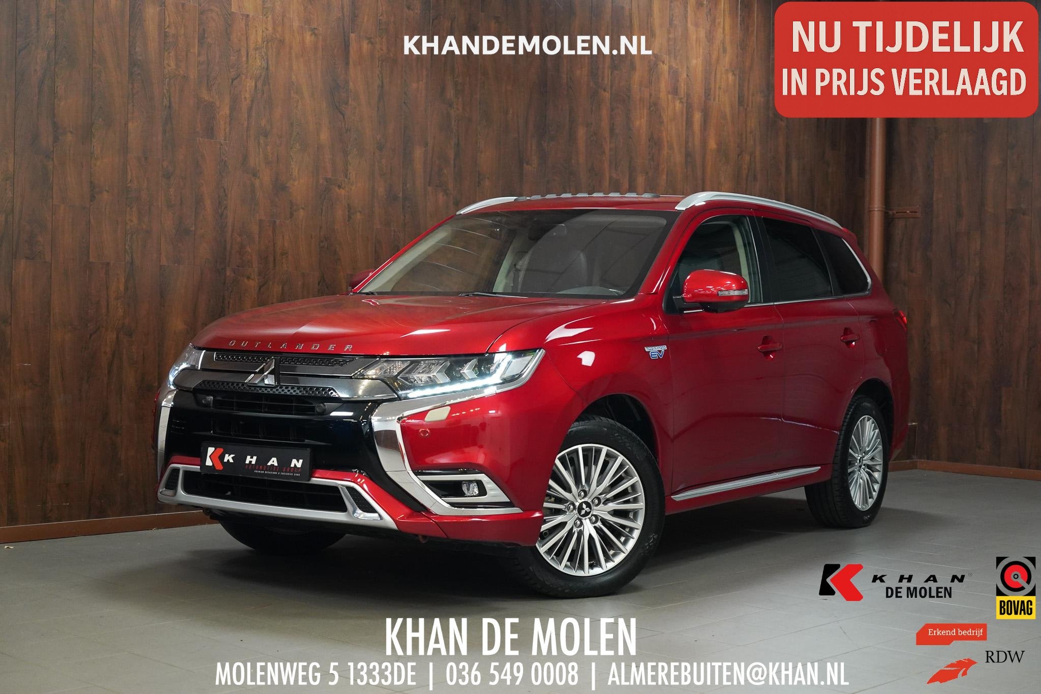 Mitsubishi Outlander 2.4 PHEV Intense+ Panorama|CarPlay|4WD|, Auto's, Automaat, Parkeersensor, Euro 6, 4 cilinders