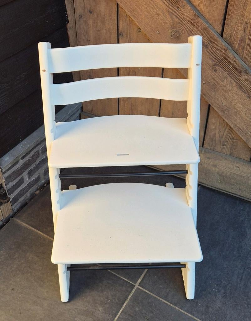 Stokke Tripp Trapp meegroeistoel - Wit, Ophalen, Gebruikt, Meegroeistoel, Aanschuifbaar
