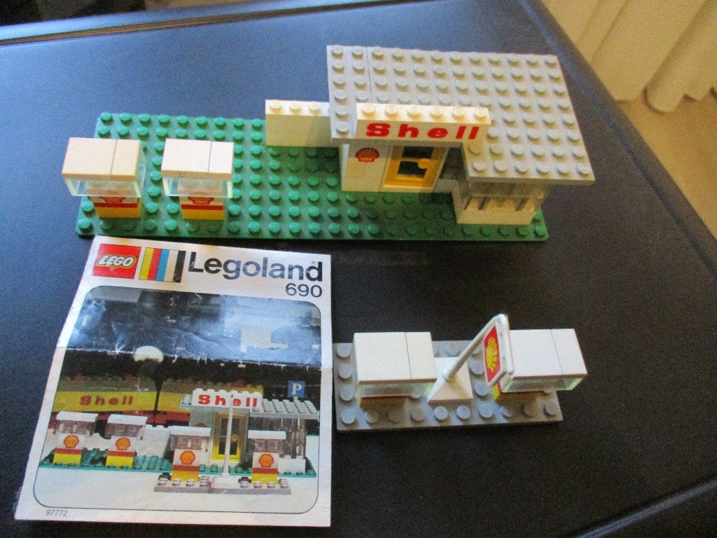 lego Set 690 Shell Station, Ophalen of Verzenden, Gebruikt, Complete set, Lego