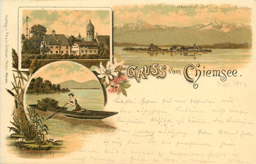 379-013-029 Chiemsee Litho, Ophalen of Verzenden, Voor 1920, Duitsland
