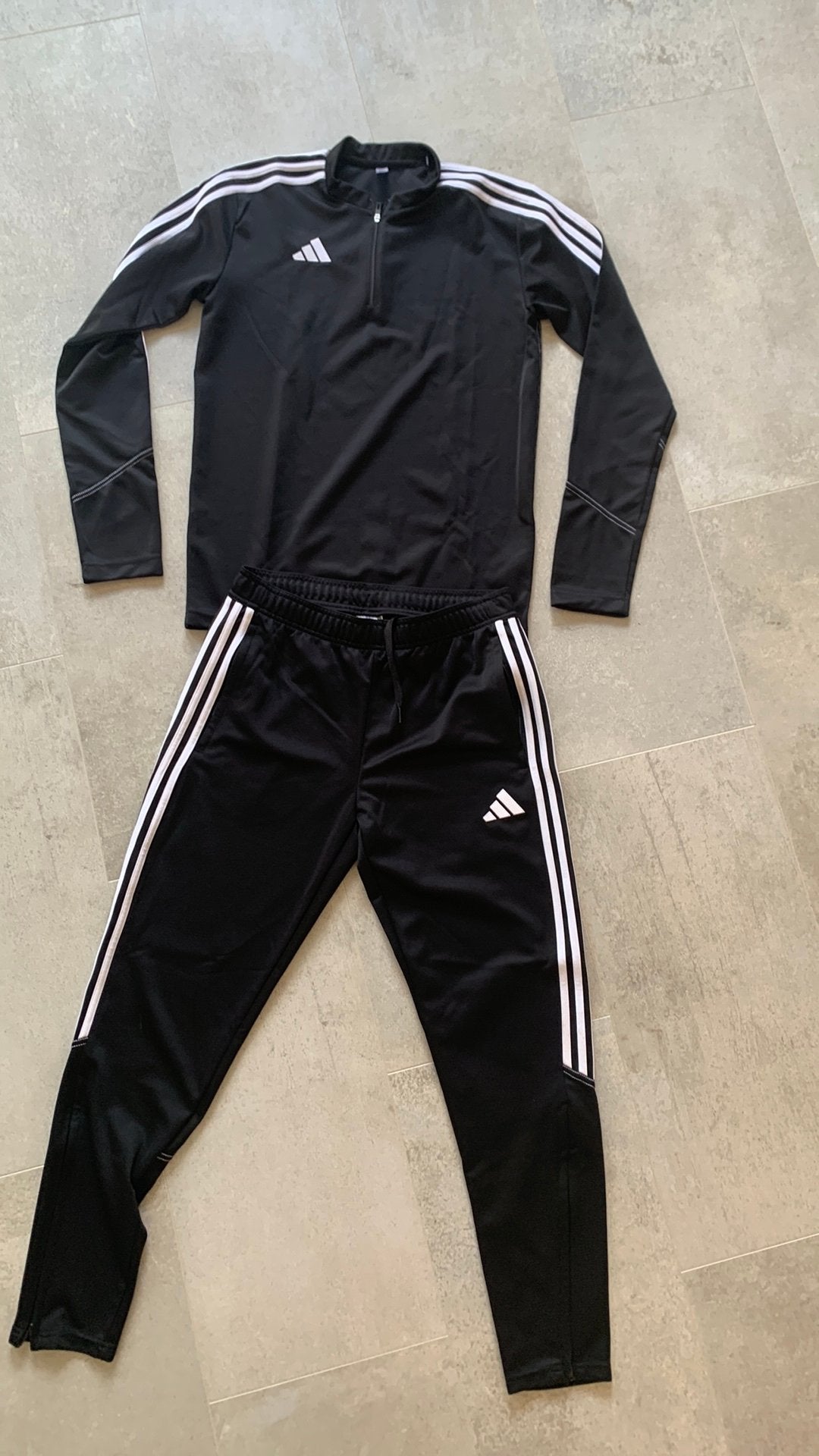 Adidas trainingspak, Ophalen of Verzenden, Gedragen, Zwart, Voetbal