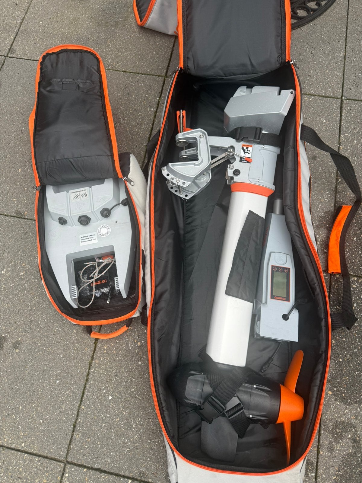 Z.g.a.n. Torqeedo travel 1103 CS met opbertassen., Ophalen of Verzenden, Zo goed als nieuw
