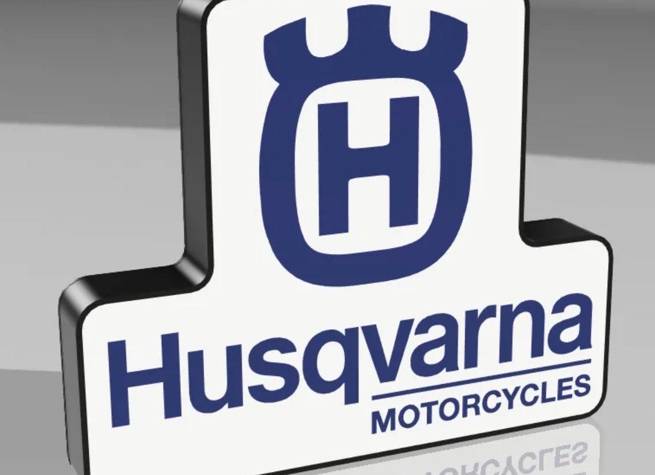 Husqvarna Motorcycles Logo LedBord - 26 x 22 cm, Verzenden