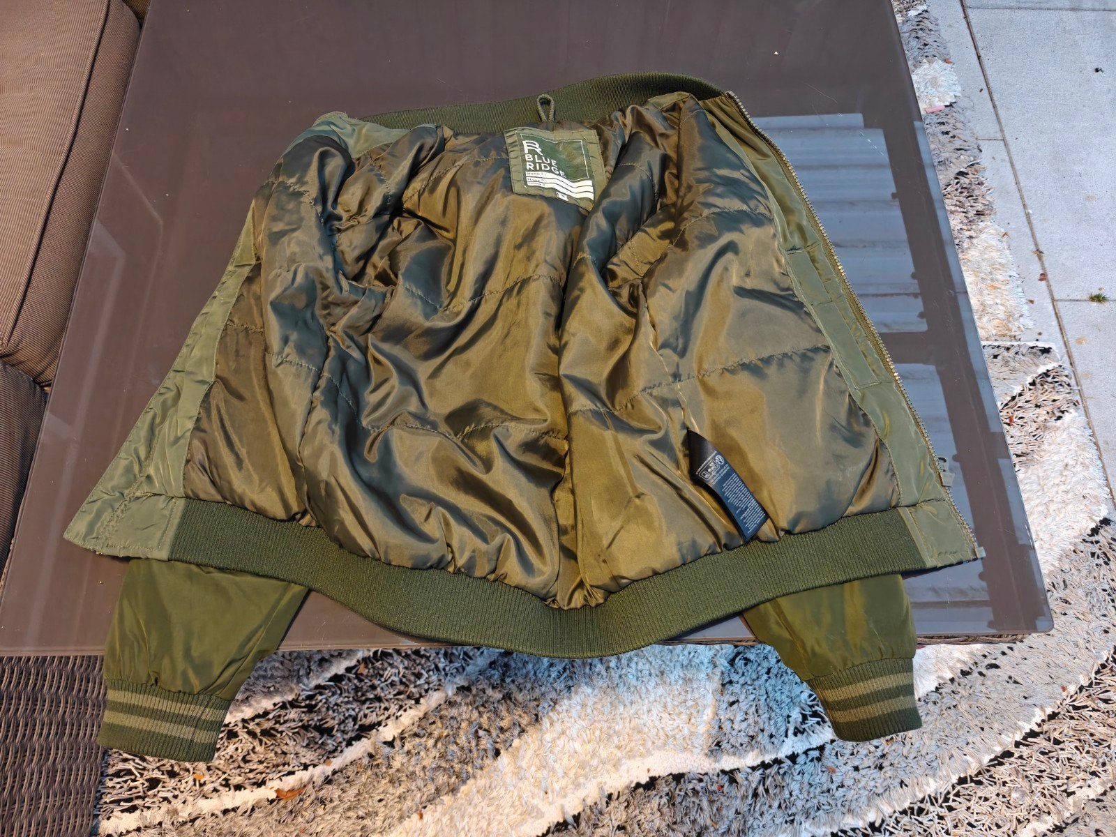 Stoere groene bomberjack van Blue Ridge, maat 134/140, Kinderen en Baby's, Ophalen, Gebruikt, Jongen of Meisje, Blue Ridge