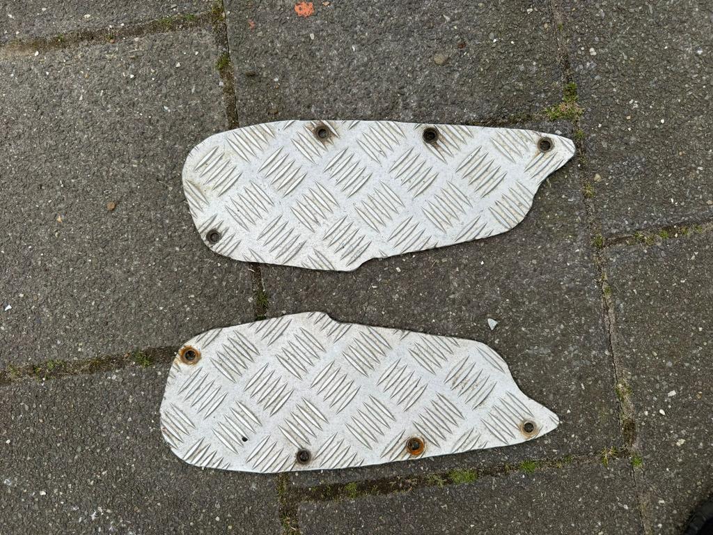 Gilera runner rvs voetplaten treeplank, Ophalen of Verzenden