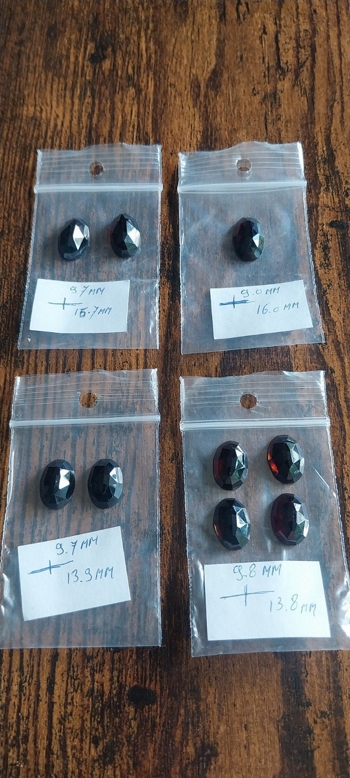 lot granaat edelstenen geslepen, Sieraden, Tassen en Uiterlijk, Piercings, Ophalen, Gebruikt, Overige materialen