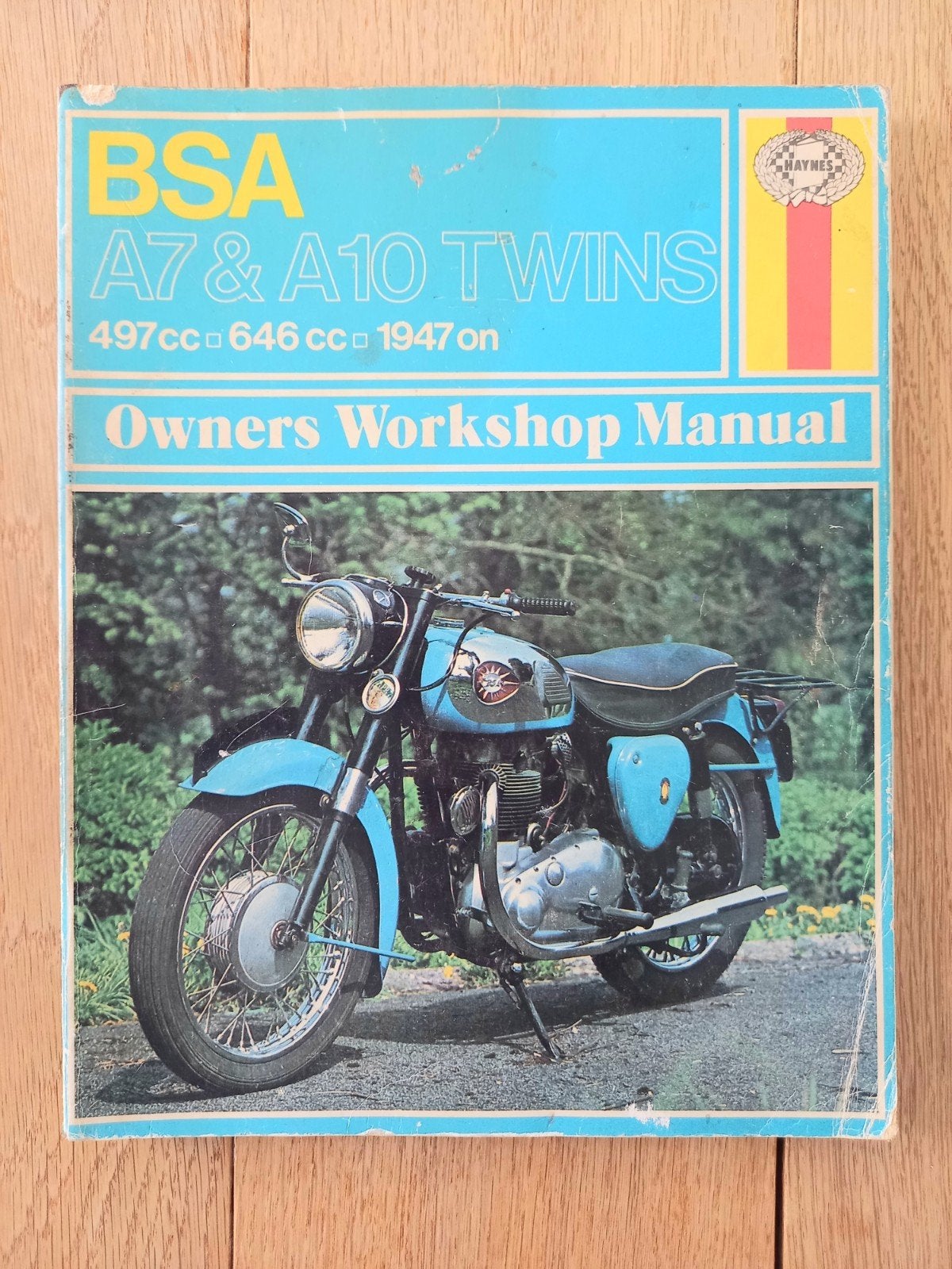 BSA WERKPLAATS HANDBOEK A7 A10 HAYNES OWNERS WORKSHOP MANUAL, Motoren, Ophalen of Verzenden