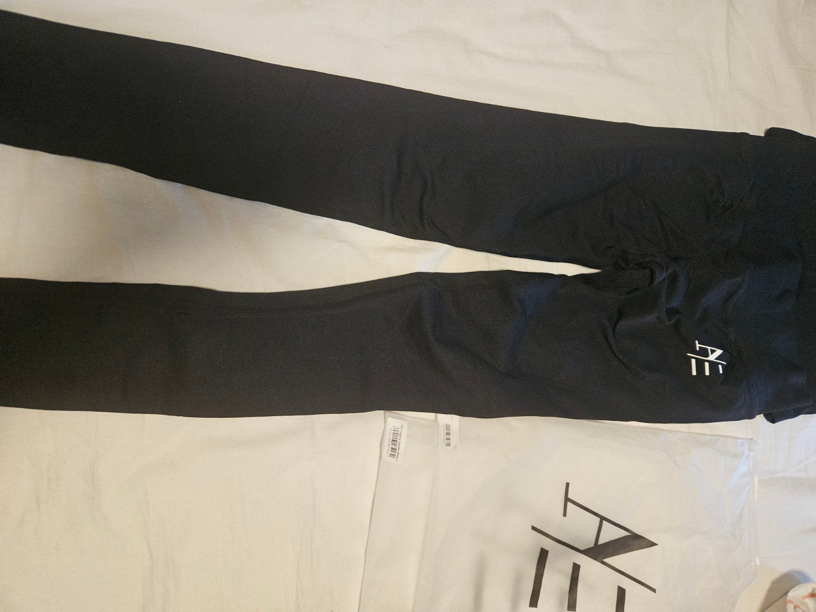 Zwarte sportlegging en top set - Maat S, Zwart, Ophalen of Verzenden, Maat 36 (S), Fitness of Aerobics