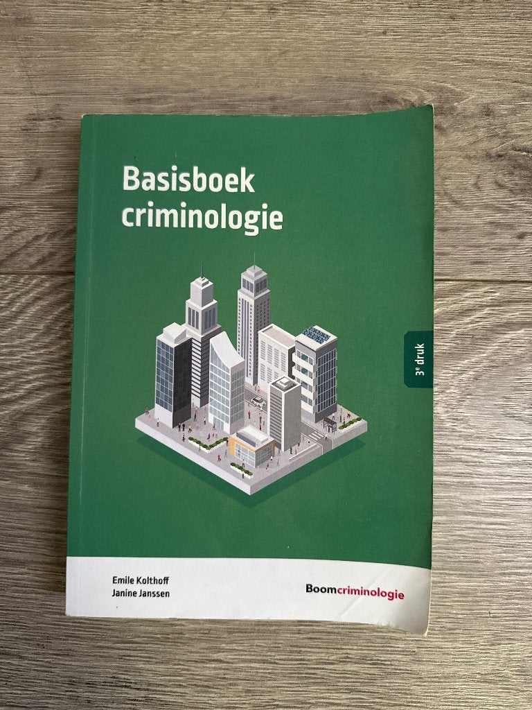 basisboek criminologie, Boeken, Gelezen, Overige vakken, Boom criminologie, Ophalen of Verzenden