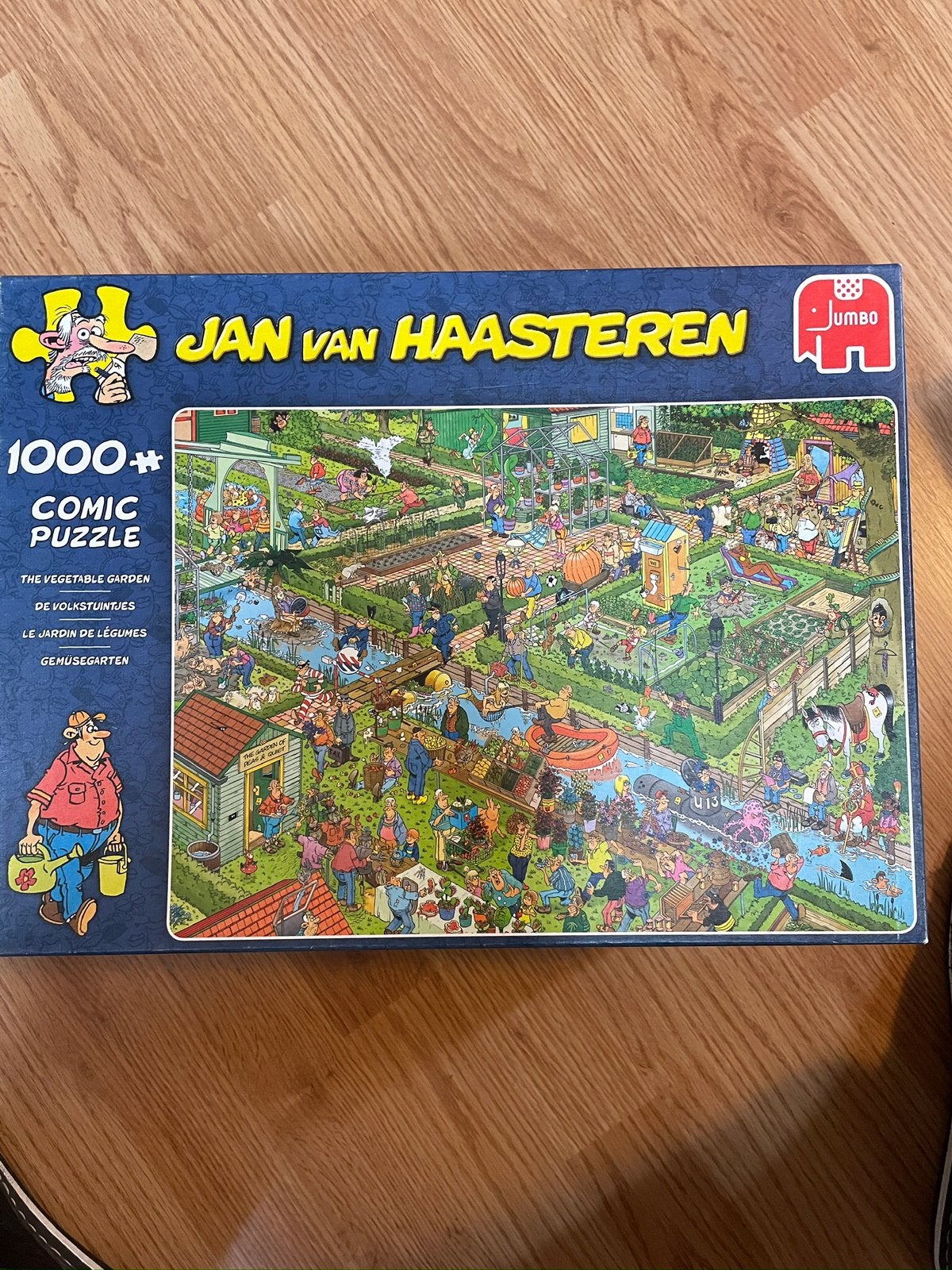 Jan van Haasteren “De Volkstuintjes” 1000 stukjes, Ophalen of Verzenden, 500 t/m 1500 stukjes, Zo goed als nieuw