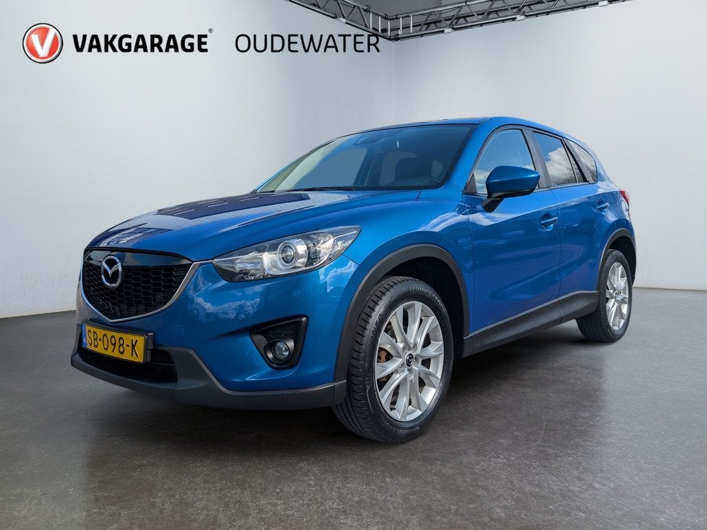 Mazda CX-5 2.0 4WD * Leder * Trekhaak * Camera, Keurmerk '100% Onderhouden', 15 km/l, Zwart, 4 cilinders