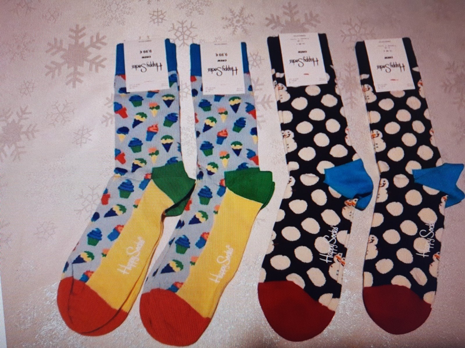 Happy socks 4 paar maat 41-46, Kleding | Heren, Sokken en Kousen, Nieuw, Maat 43 t/m 46, Overige kleuren, Ophalen of Verzenden