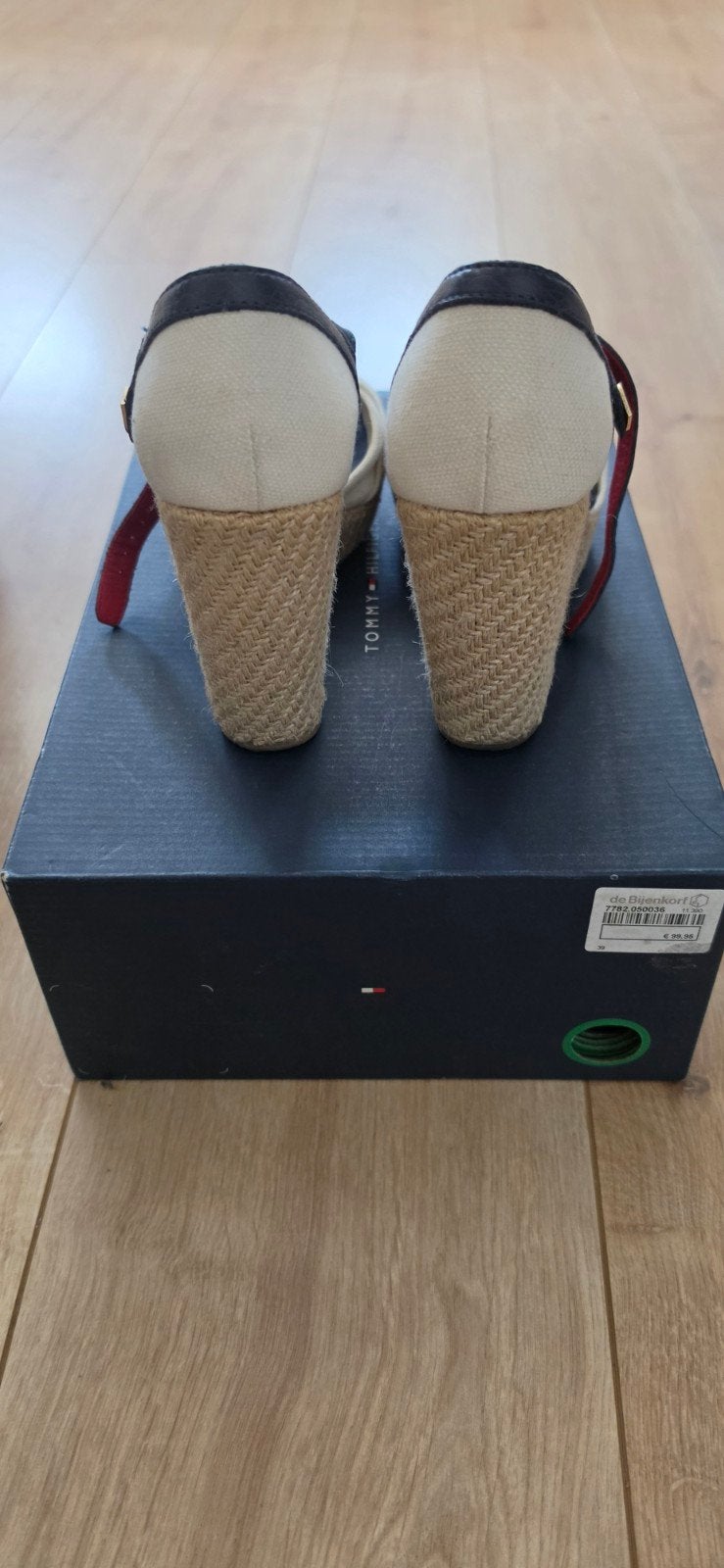Tommy Hilfiger Espadrille Wedges - Maat 39, Blauw, Ophalen of Verzenden, Espadrilles of Moccasins, Gedragen