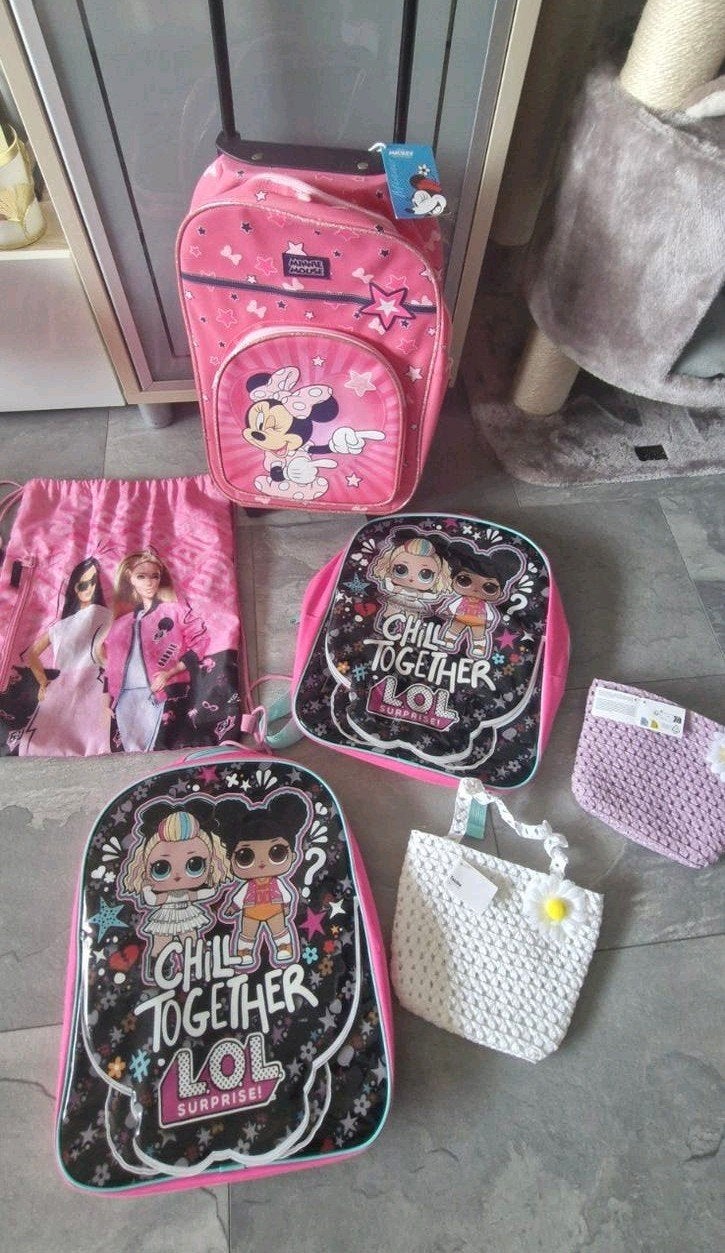 Set rugzakken L.O.L / Minnie Mouse Barbie LOL, Ophalen, Overige kleuren, Handtas