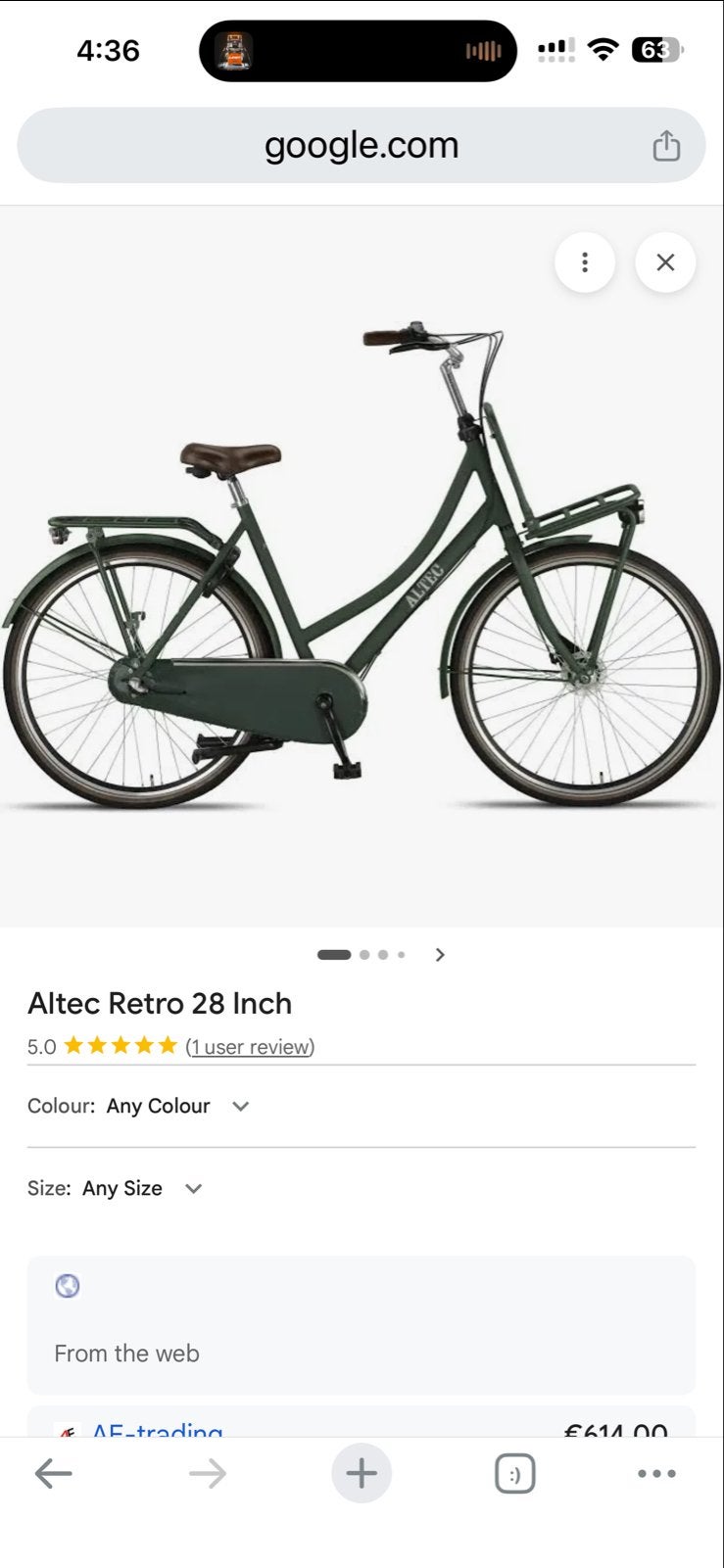 Altec Retro Transportfiets 28 inch - Zo goed als nieuw, Fietsen en Brommers, Fietsen | Dames | Damesfietsen, Terugtraprem, Versnellingen