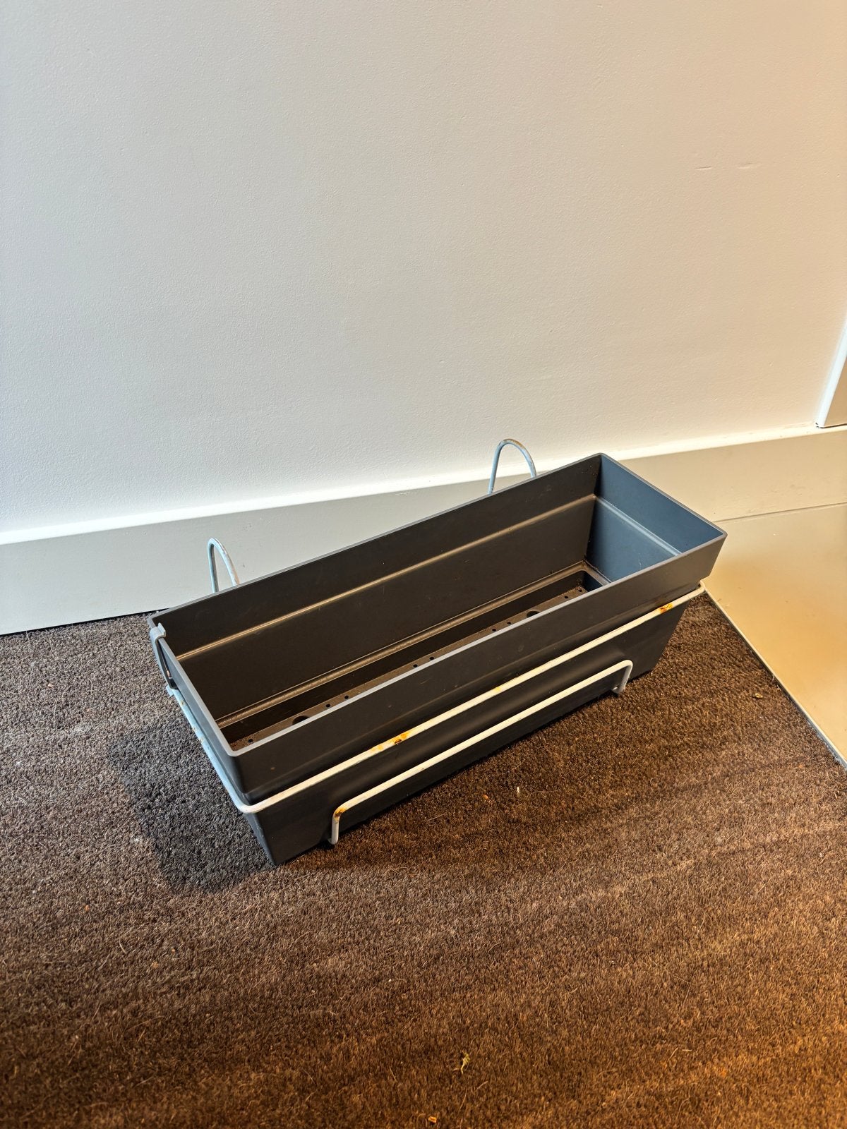 Elho balkon plantenbak 50 cm met hangstandaard, Ophalen, Kunststof, Minder dan 30 cm, Balkon