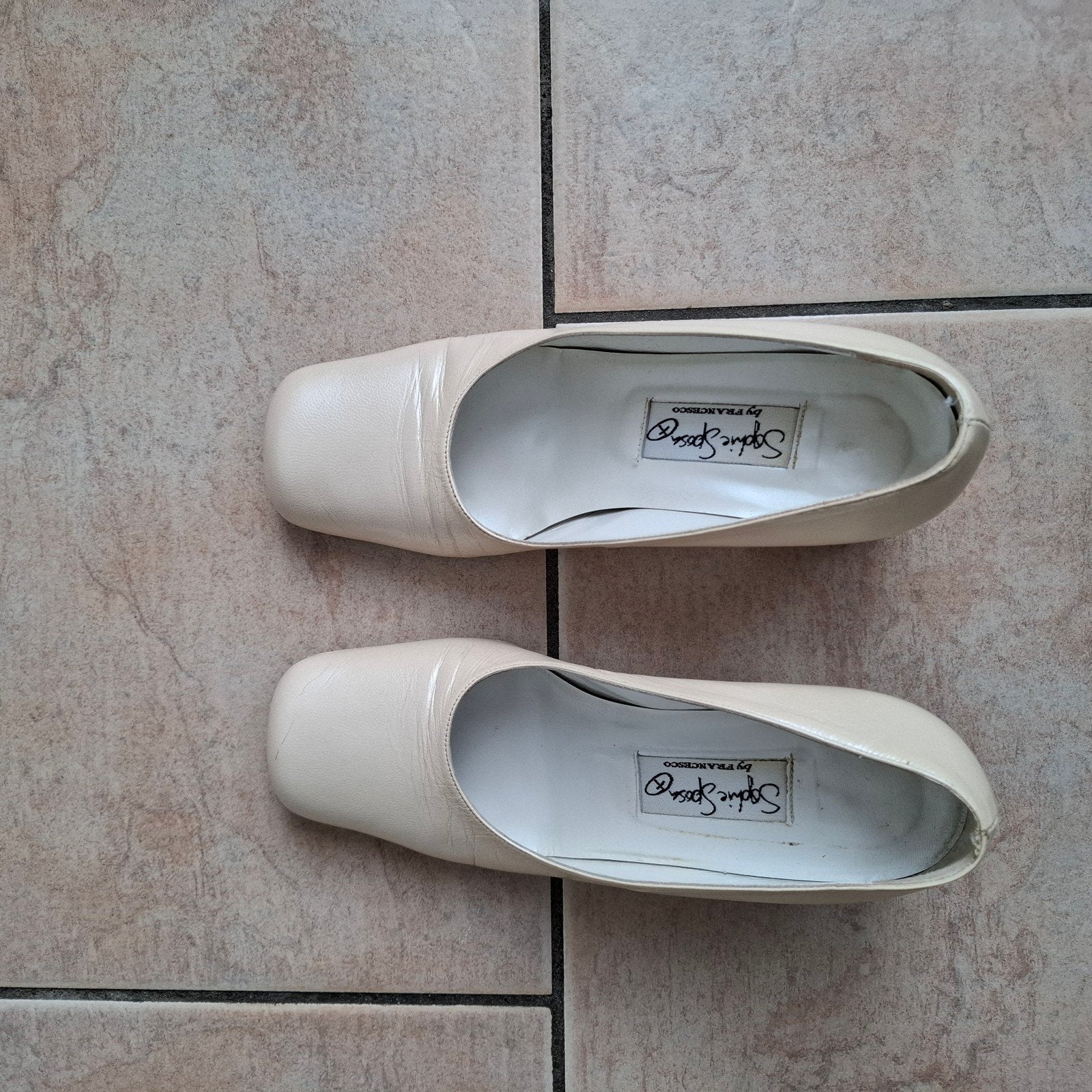 Trouwschoen Sophie Sposa crèmekleurige Pumps Maat 35,5, Beige, Ophalen of Verzenden, Gedragen, Sophie Sposa by Francesco