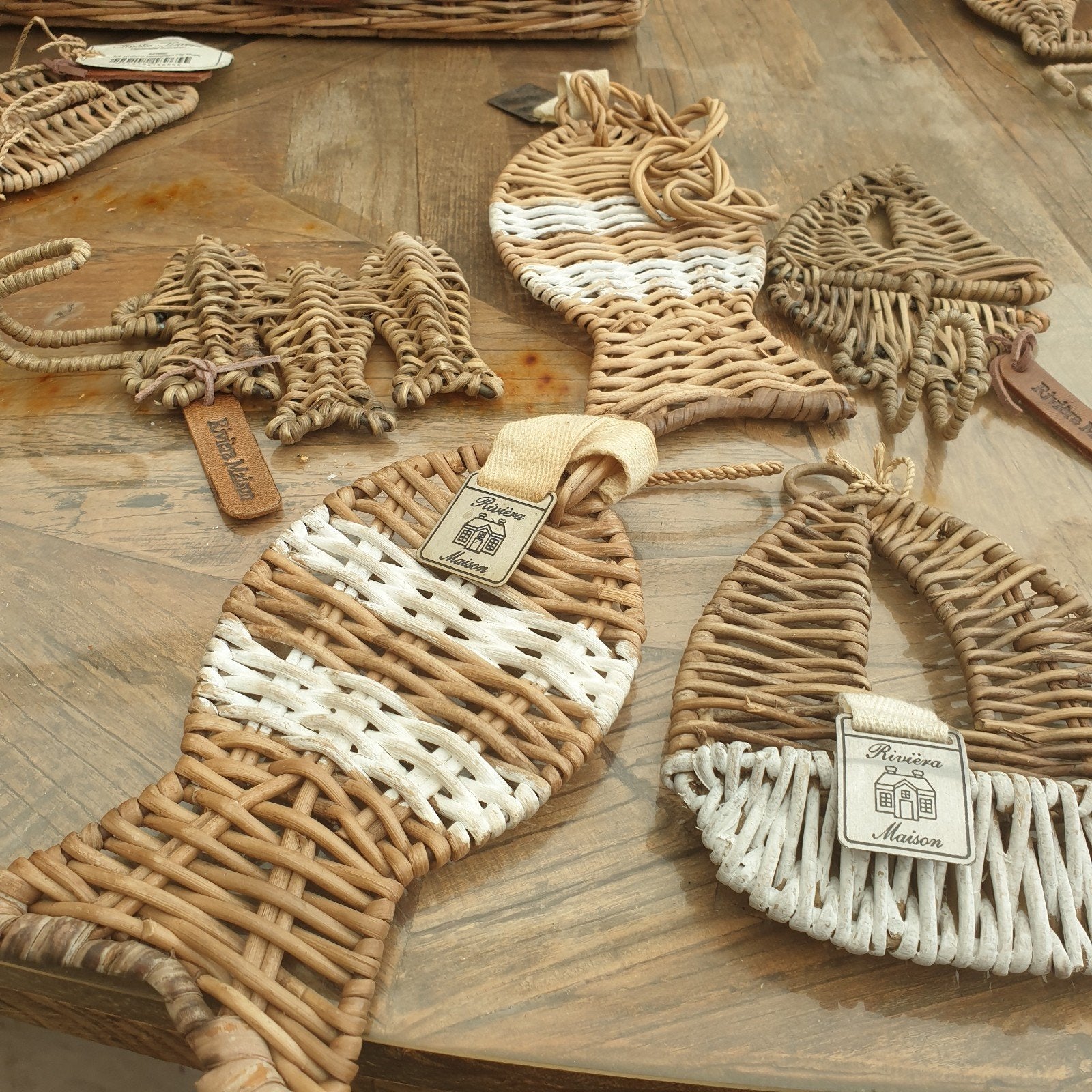 Riviera  maison rustic rattan setjes, Ophalen, Zo goed als nieuw